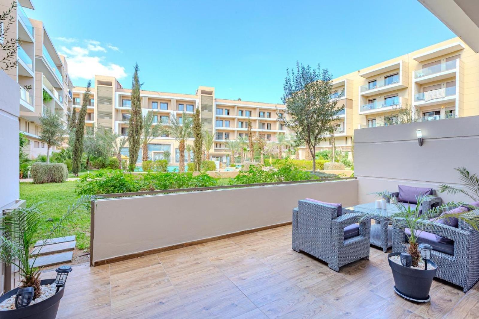 Royal Deluxe Gold - Marrakech, Luxe Pool View 公寓 马拉喀什